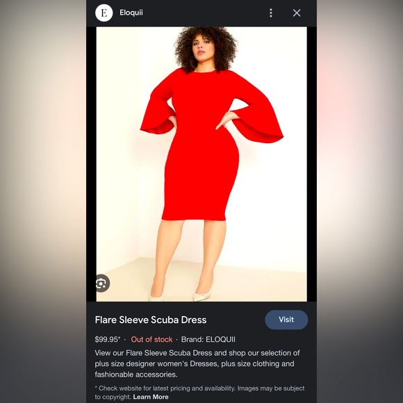 Flare Sleeve Scuba ♥️😘 - Picture 3 of 11